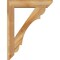 Ekena Millwork Olympic Slat Rough Sawn Bracket w/ Offset Brace, Western Red Cedar, 6"W x 26"D x 34"H BKT0604X26X34OLY06RWR - alternate 2